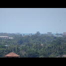 In der Ferne ist von unserem Apartment aus sogar das Meer zu sehen